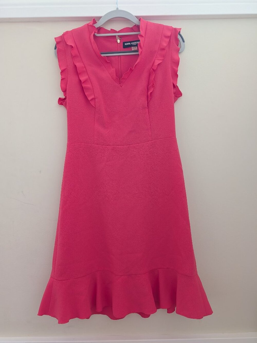 Karl Lagerfeld Paris Sleeveless Ruffle-Trim Dress 4